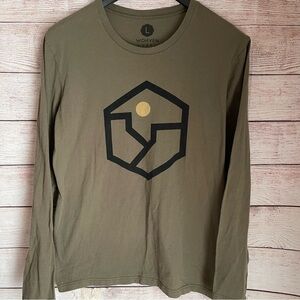 WOHVEN men's long sleeve t-shirt gorpcore outdoors large